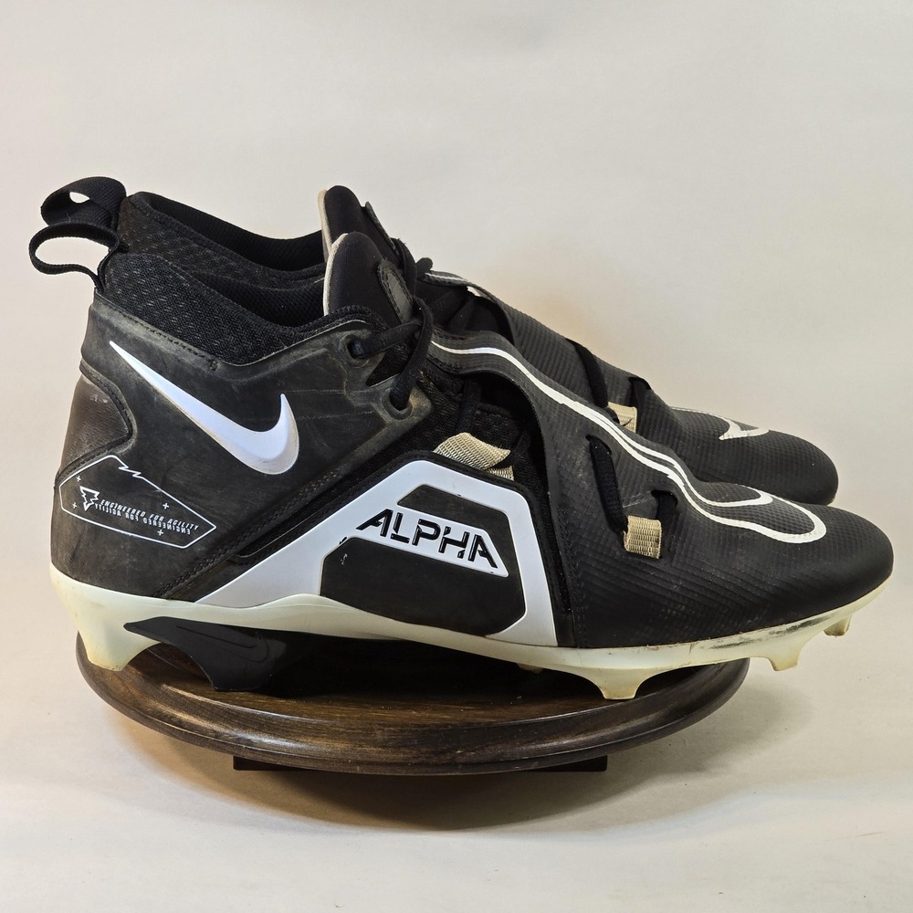 Nike Alpha Menace Pro 2 Mid Football Shoes Mens Size 12 Cleats CT6649-001‎